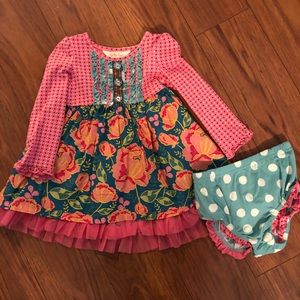 Matilda Jane 6-12 month dress with diaper cover